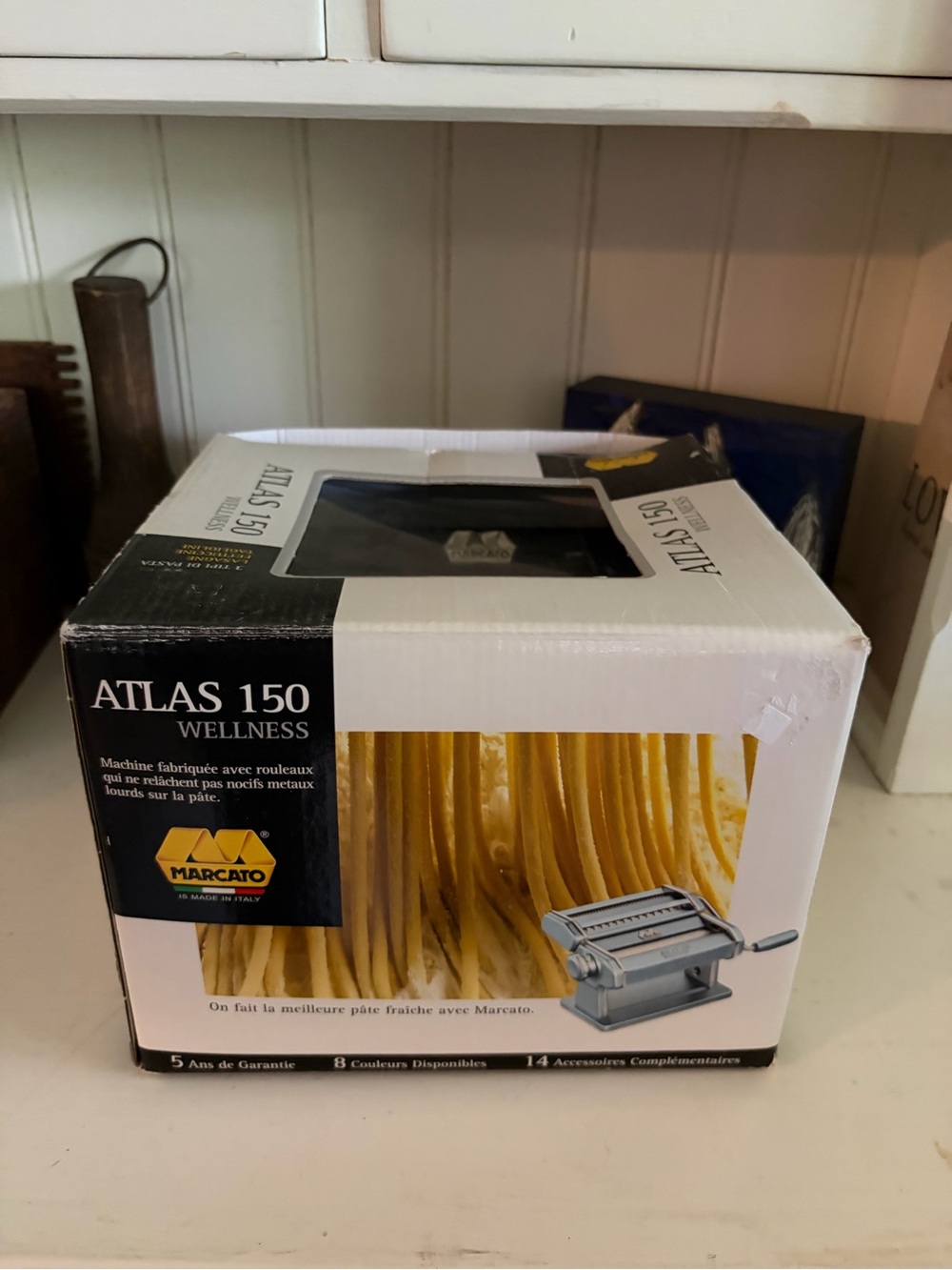Marcato Atlas 150 Wellness Pasta Machine - Silver/Yellow
